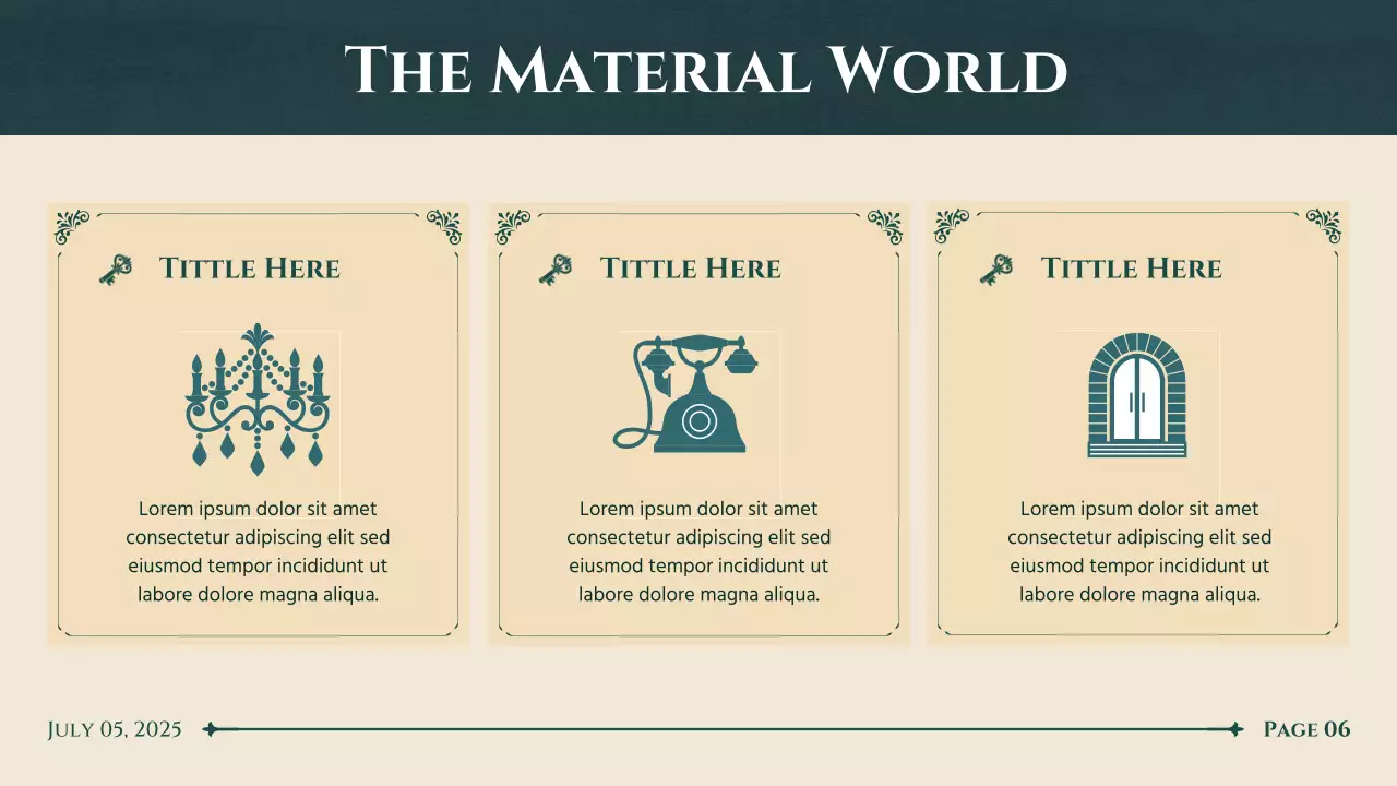 Beige Classic History Lecture Presentation