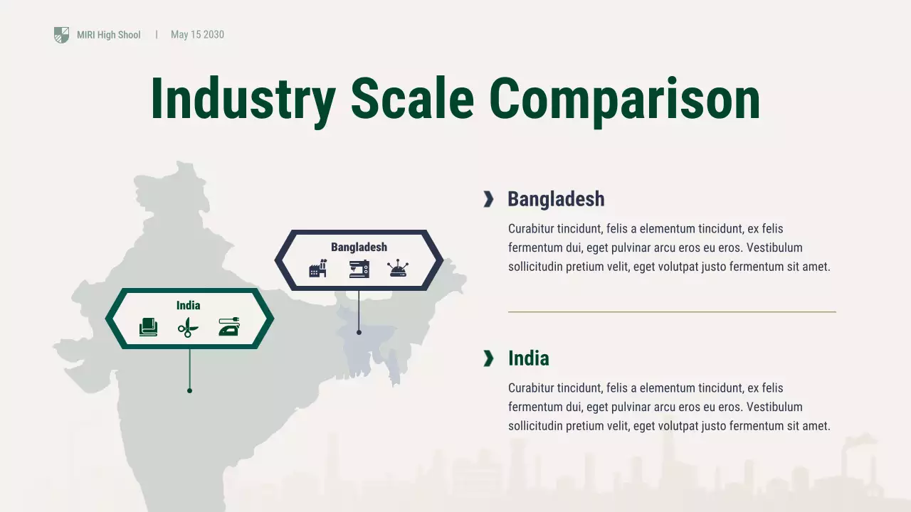 Green Professional Textile Industry Lecture Presentation