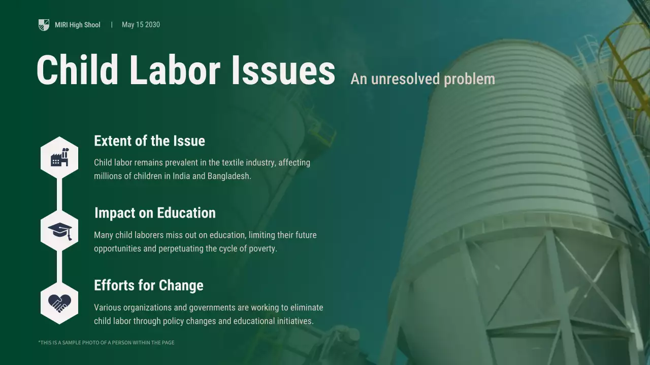 Green Professional Textile Industry Lecture Presentation