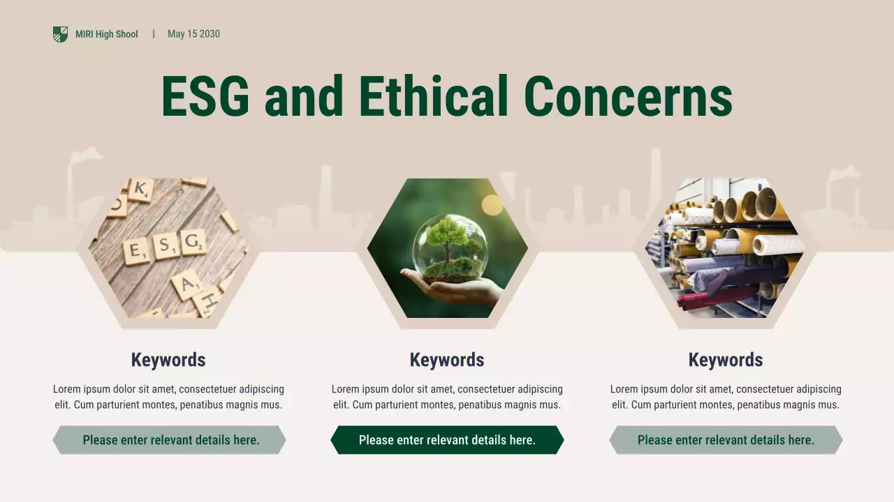 Green Professional Textile Industry Lecture Presentation