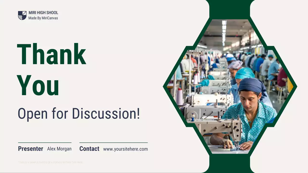 Green Professional Textile Industry Lecture Presentation