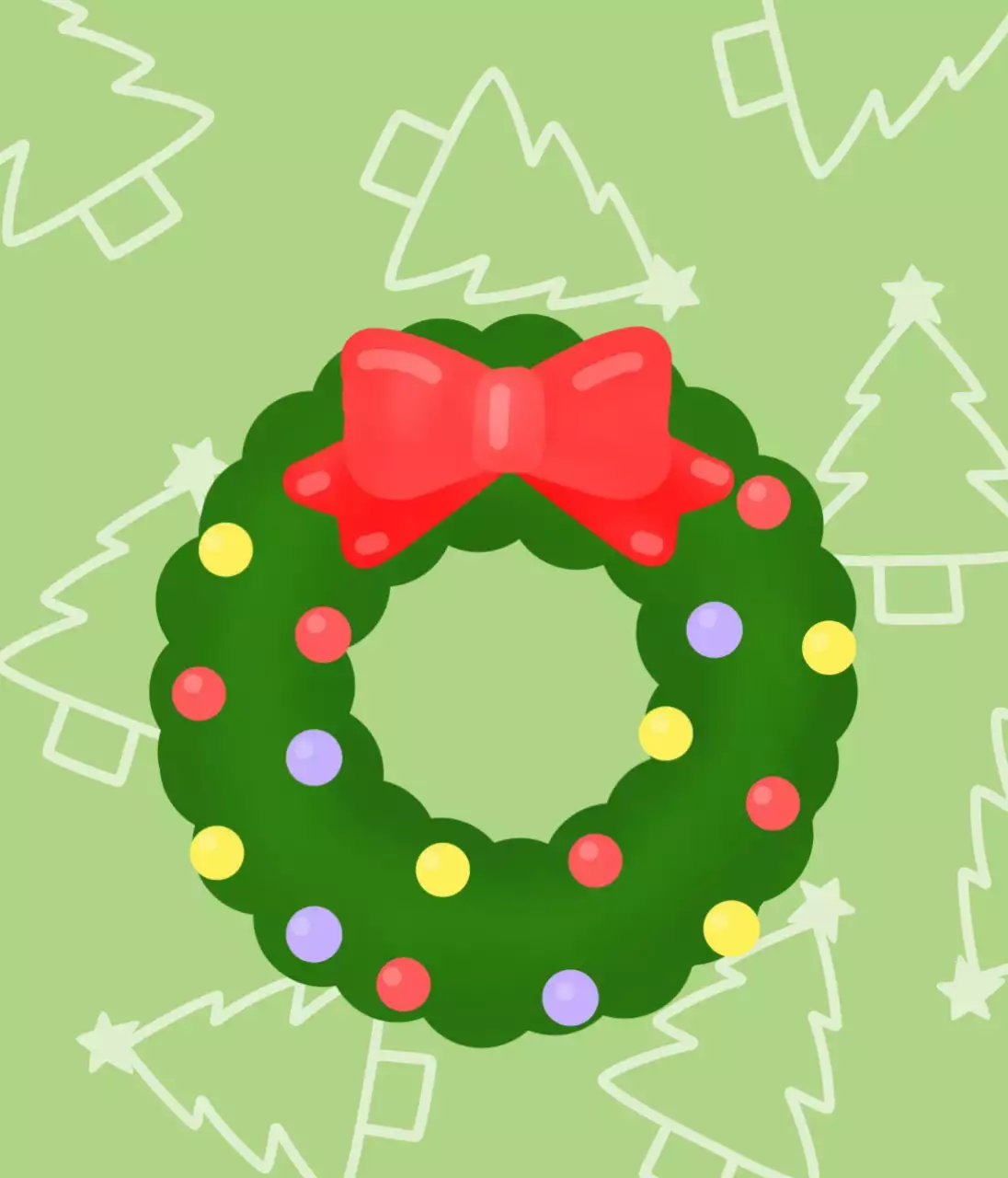 연두 아기자기한 크리스마스 장식