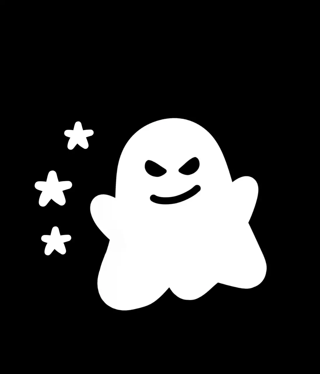 흑백 심플 할로윈 스티커