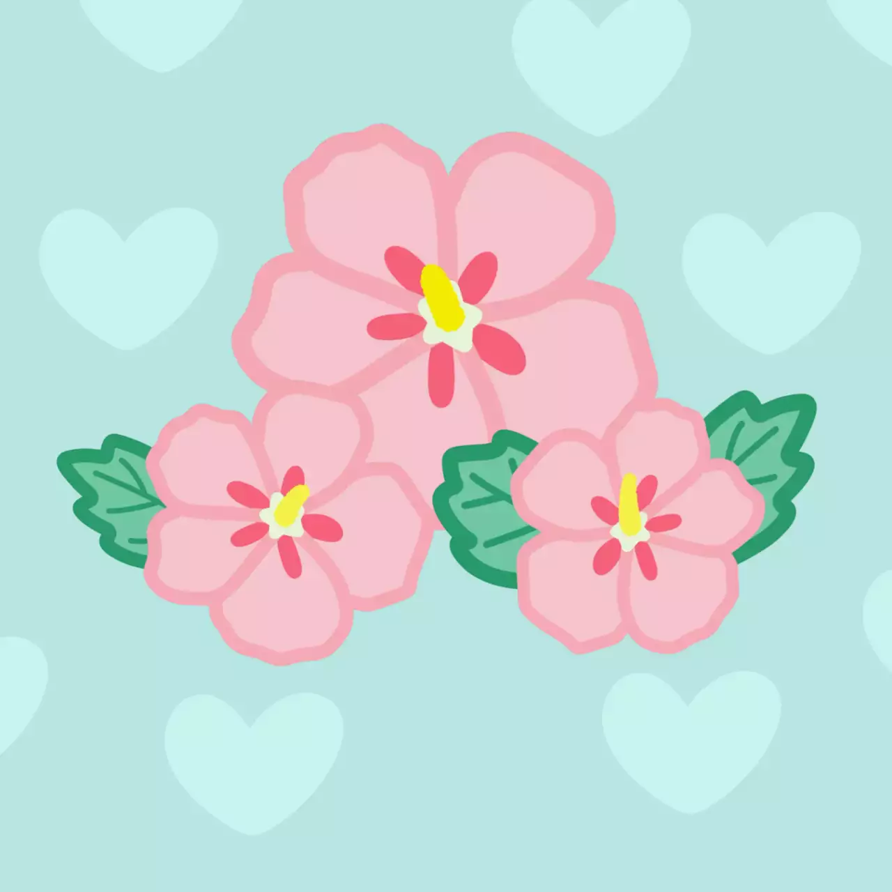 하늘색 한국적 국경일 기념