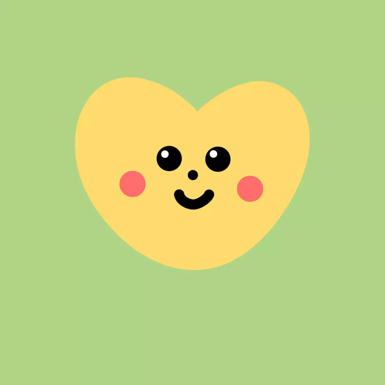 연두 아기자기한 동물 스티커