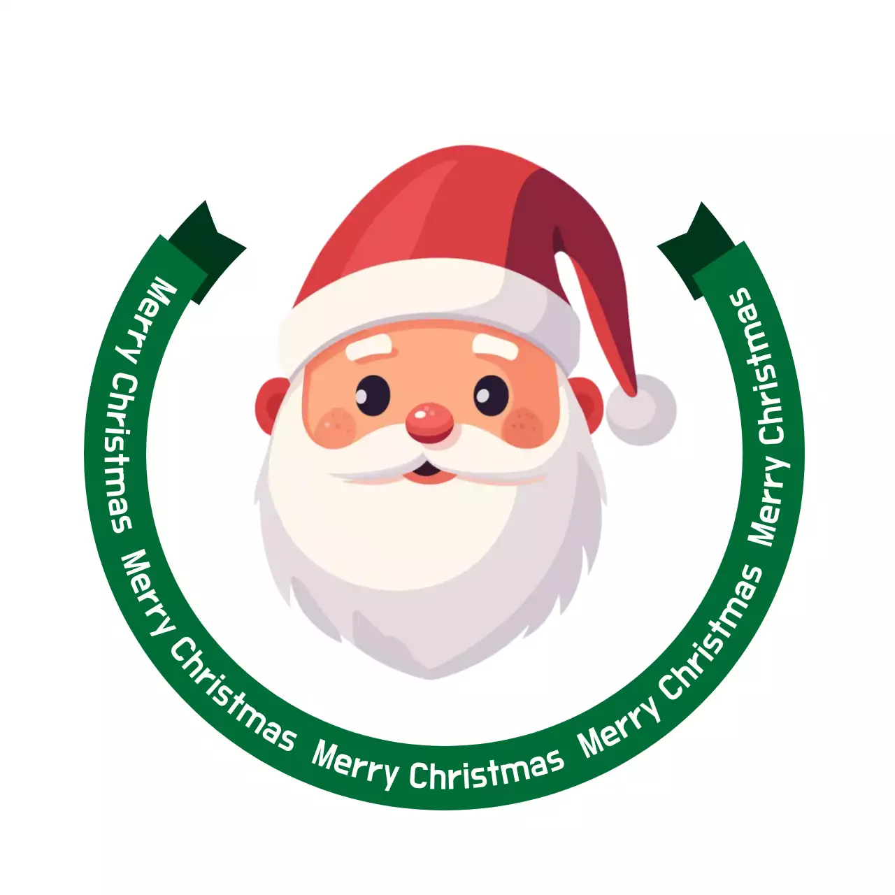 초록 심플 크리스마스 엽서