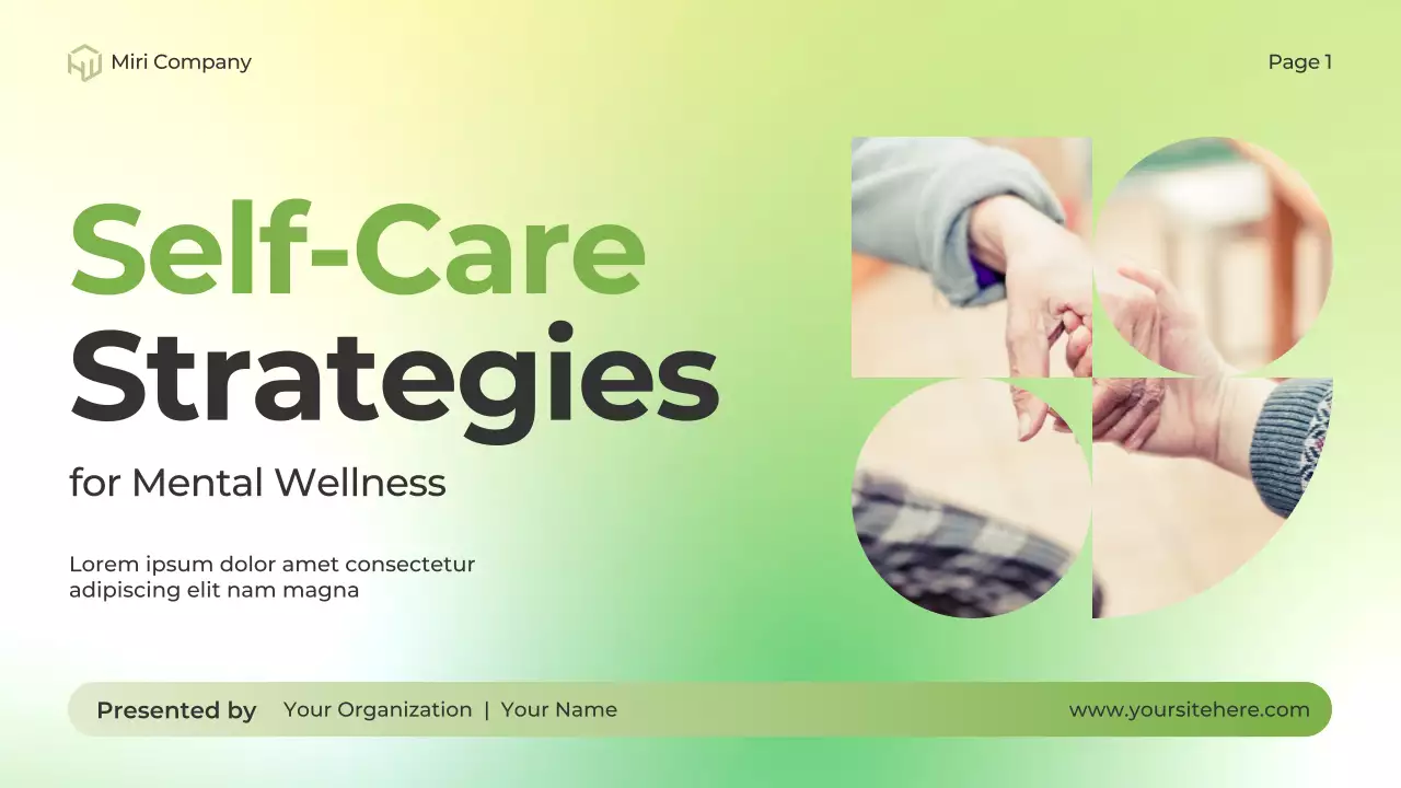 Green Modern Wellness Guide Presentation