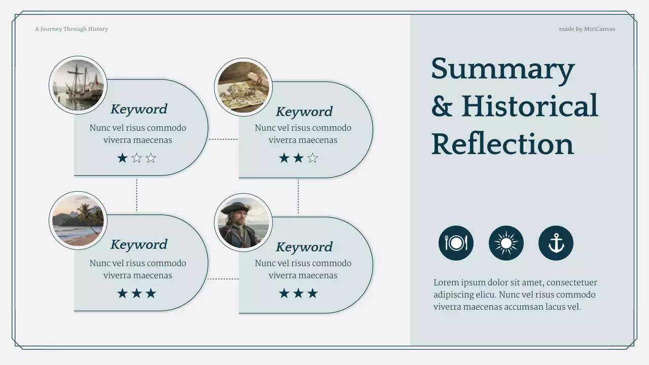 Blue and Grey Modern History Lecture Presentation