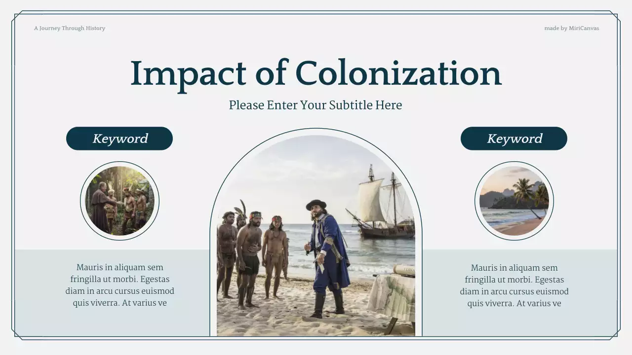 Blue and Grey Modern History Lecture Presentation