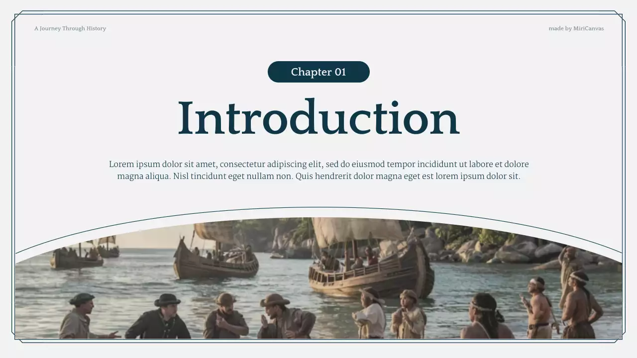 Blue and Grey Modern History Lecture Presentation