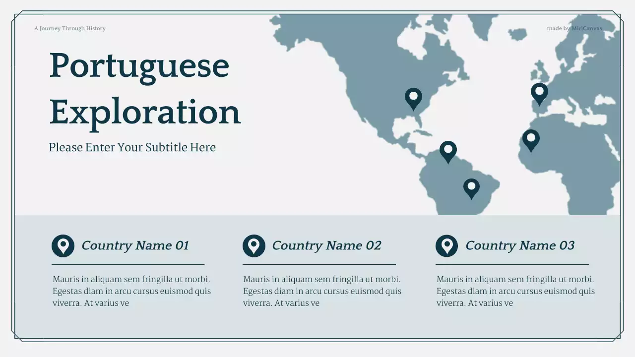 Blue and Grey Modern History Lecture Presentation