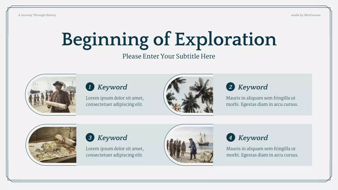 Blue and Grey Modern History Lecture Presentation