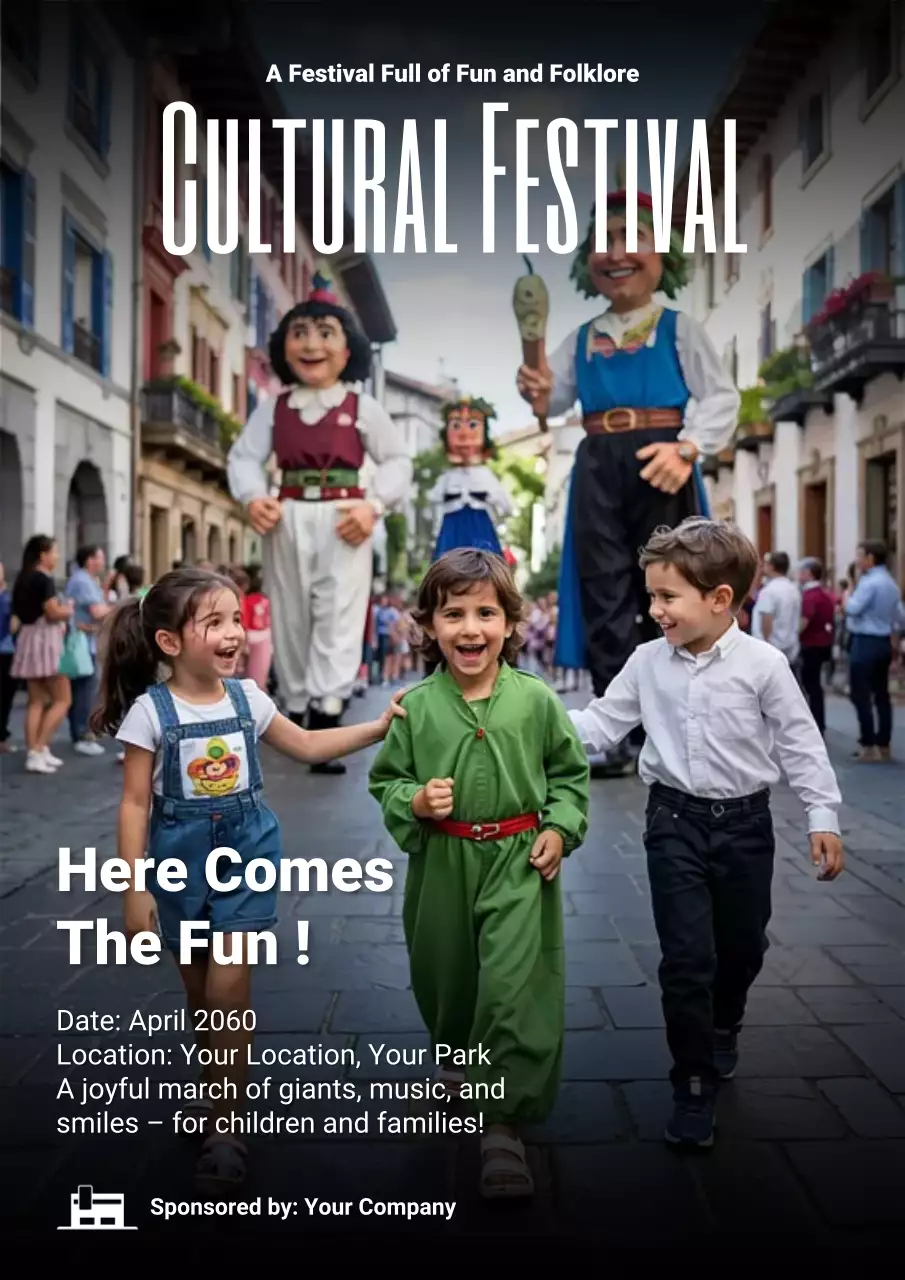 Colorful Traditional Festival Announcement Poster