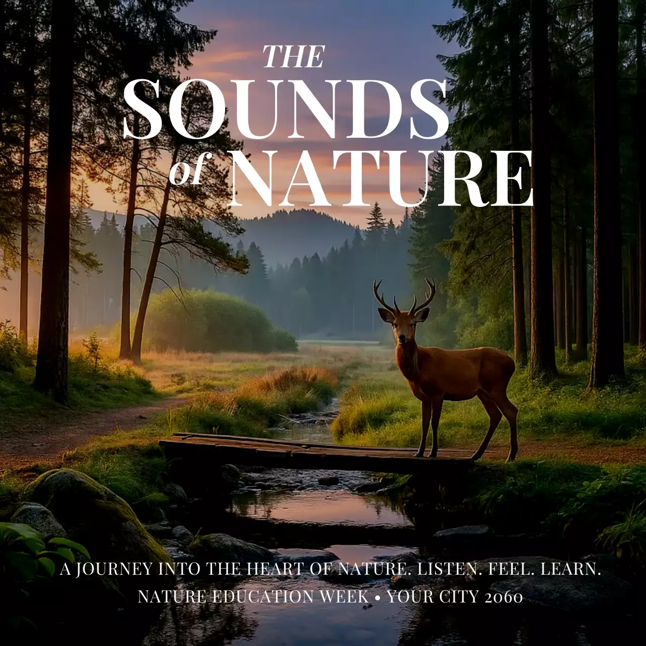 Green Nature Education Event Social Media Post