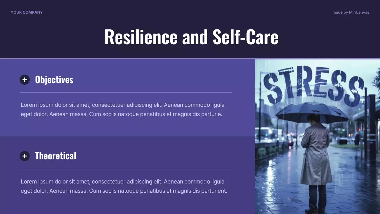 Purple Modern Mental Health Lecture Presentation