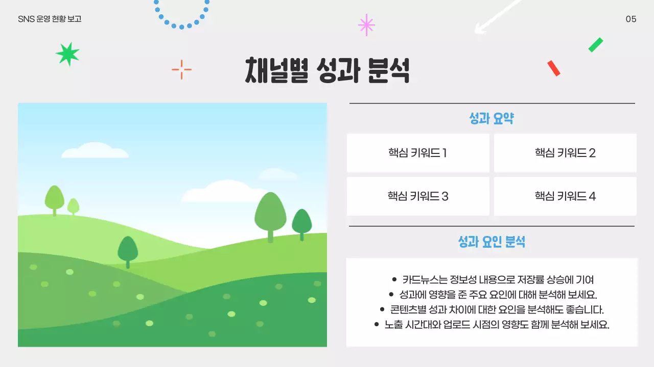 노랑 팝 SNS 보고서