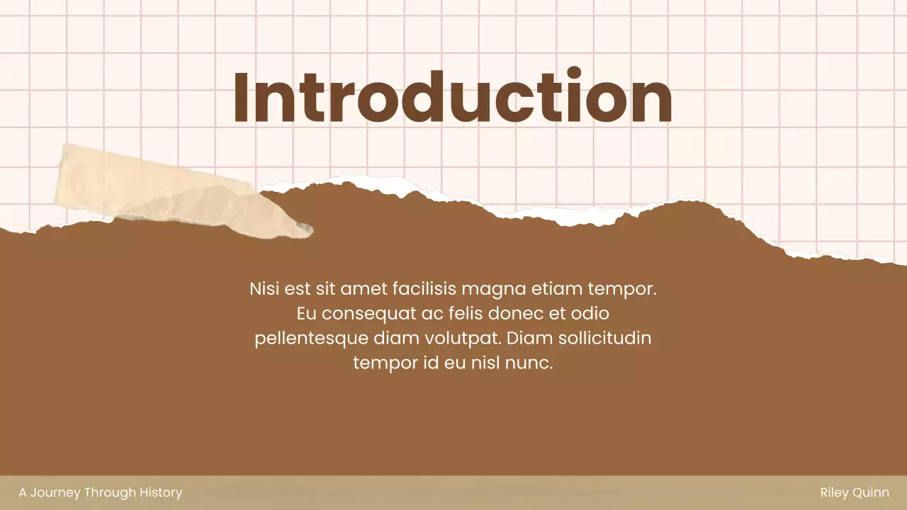 브라운 빈티지 역사 발표 프레젠테이션