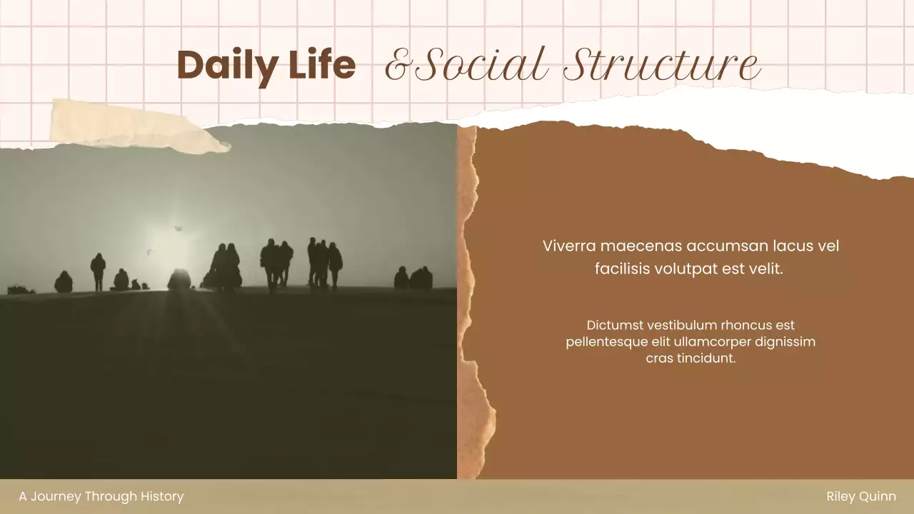 브라운 빈티지 역사 발표 프레젠테이션