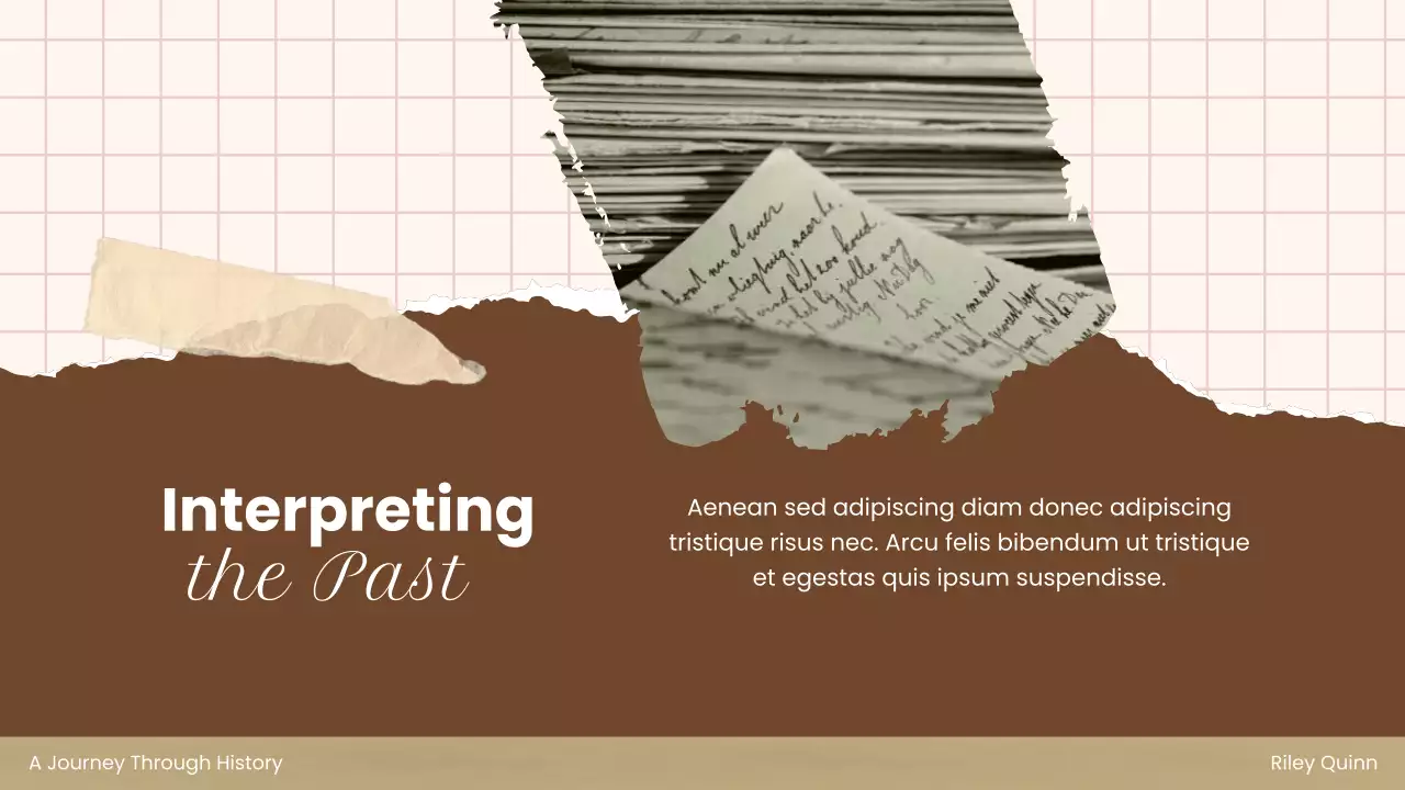 브라운 빈티지 역사 발표 프레젠테이션