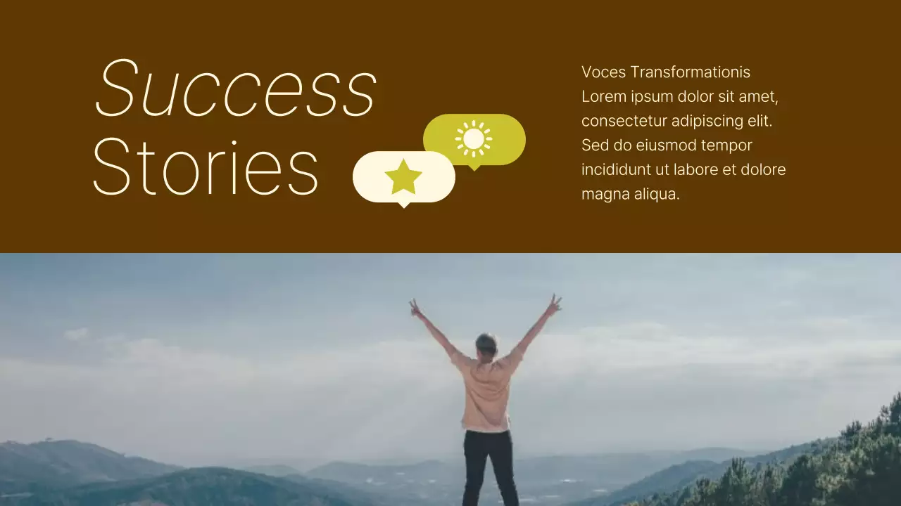 Brown Modern Community Announcement Presentation