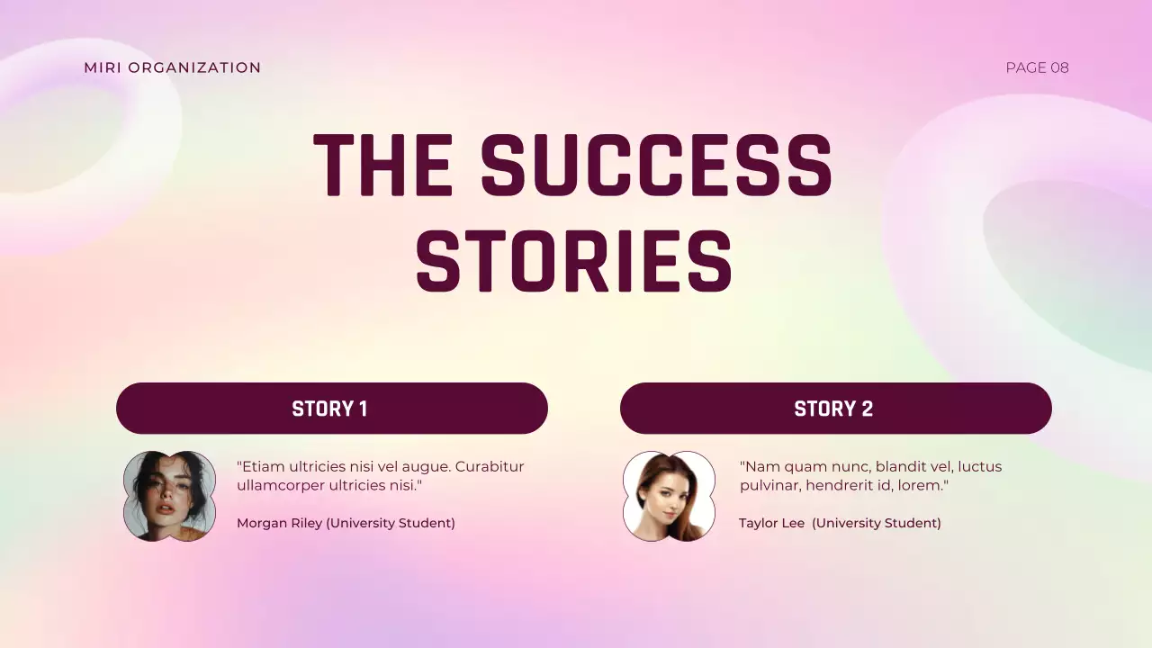 Purple Abstract Stress Management Presentation