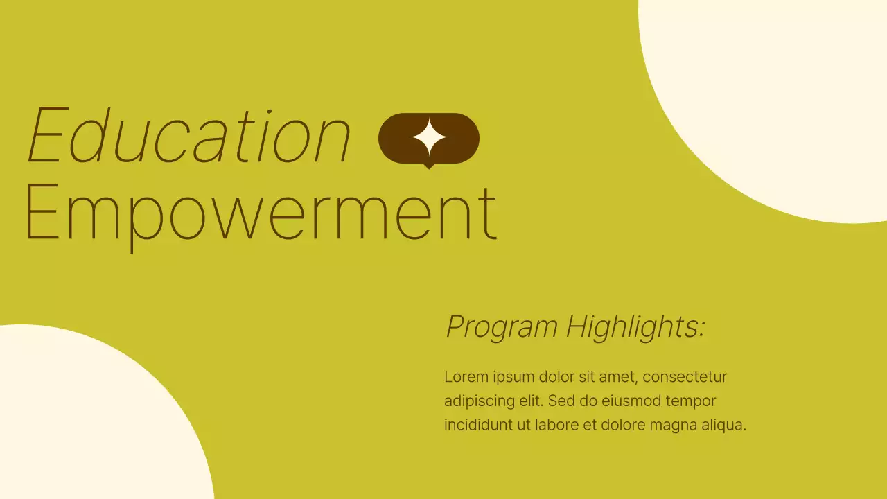 Brown Modern Community Announcement Presentation