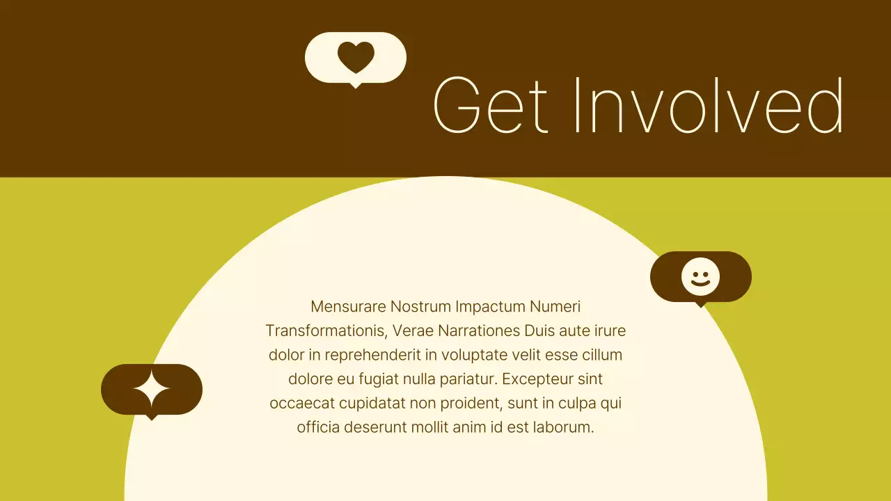 Brown Modern Community Announcement Presentation