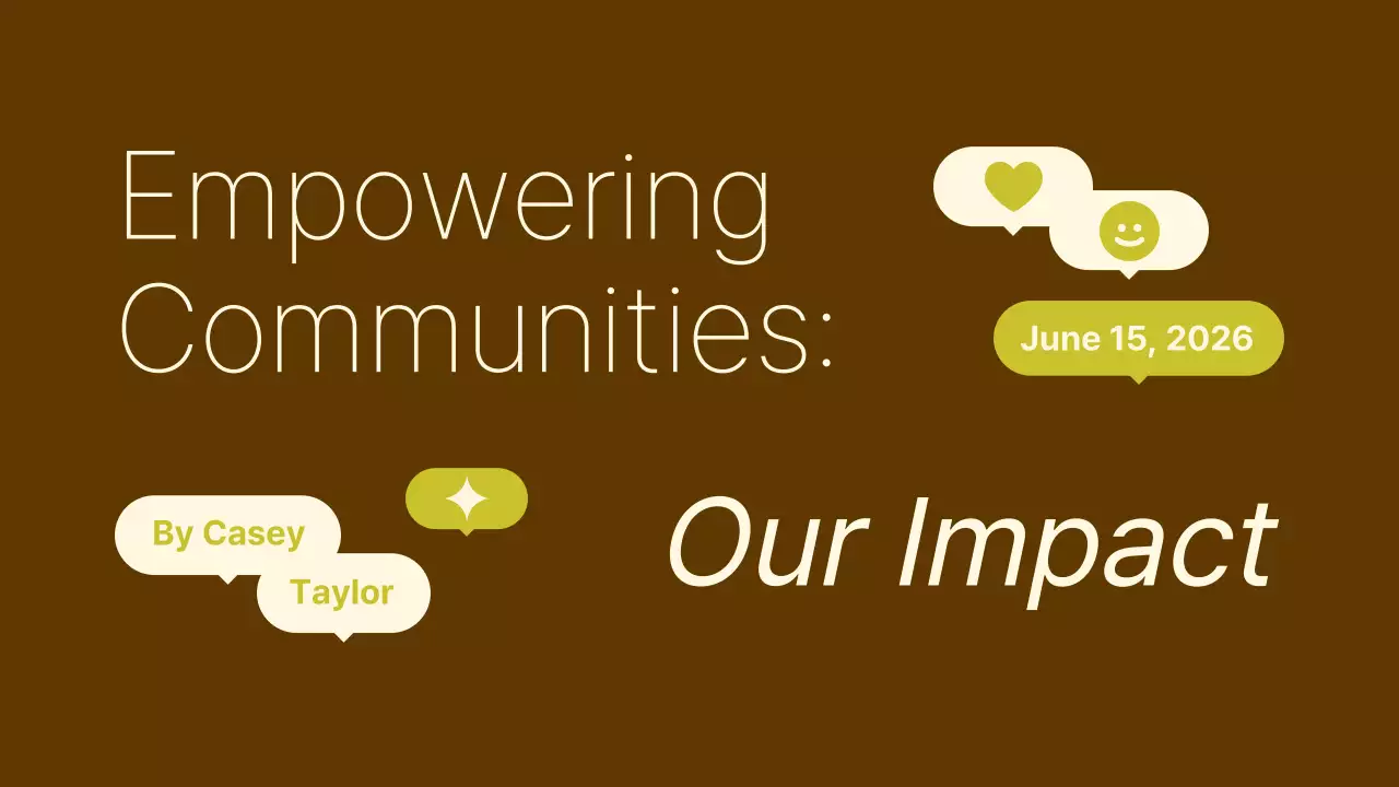 Brown Modern Community Announcement Presentation