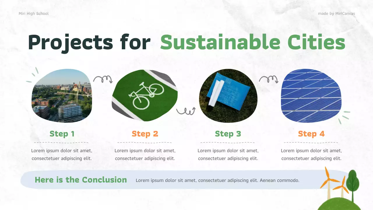 Green Orange Organic Cities and New Environmental Awareness Education Presentation