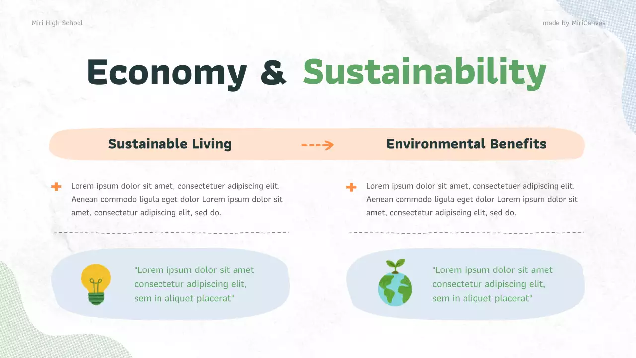 Green Orange Organic Cities and New Environmental Awareness Education Presentation