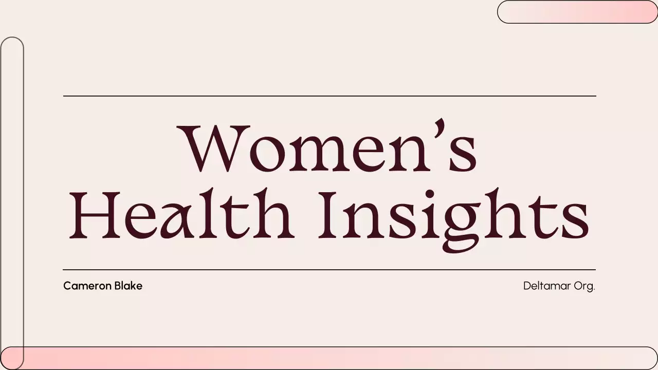 Women's Health Insights Presentation