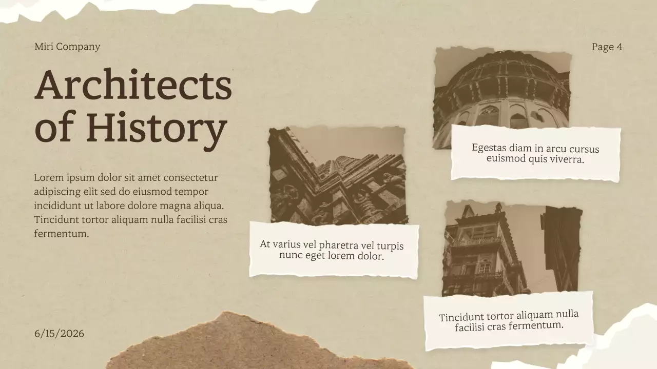 Beige Vintage History Presentation