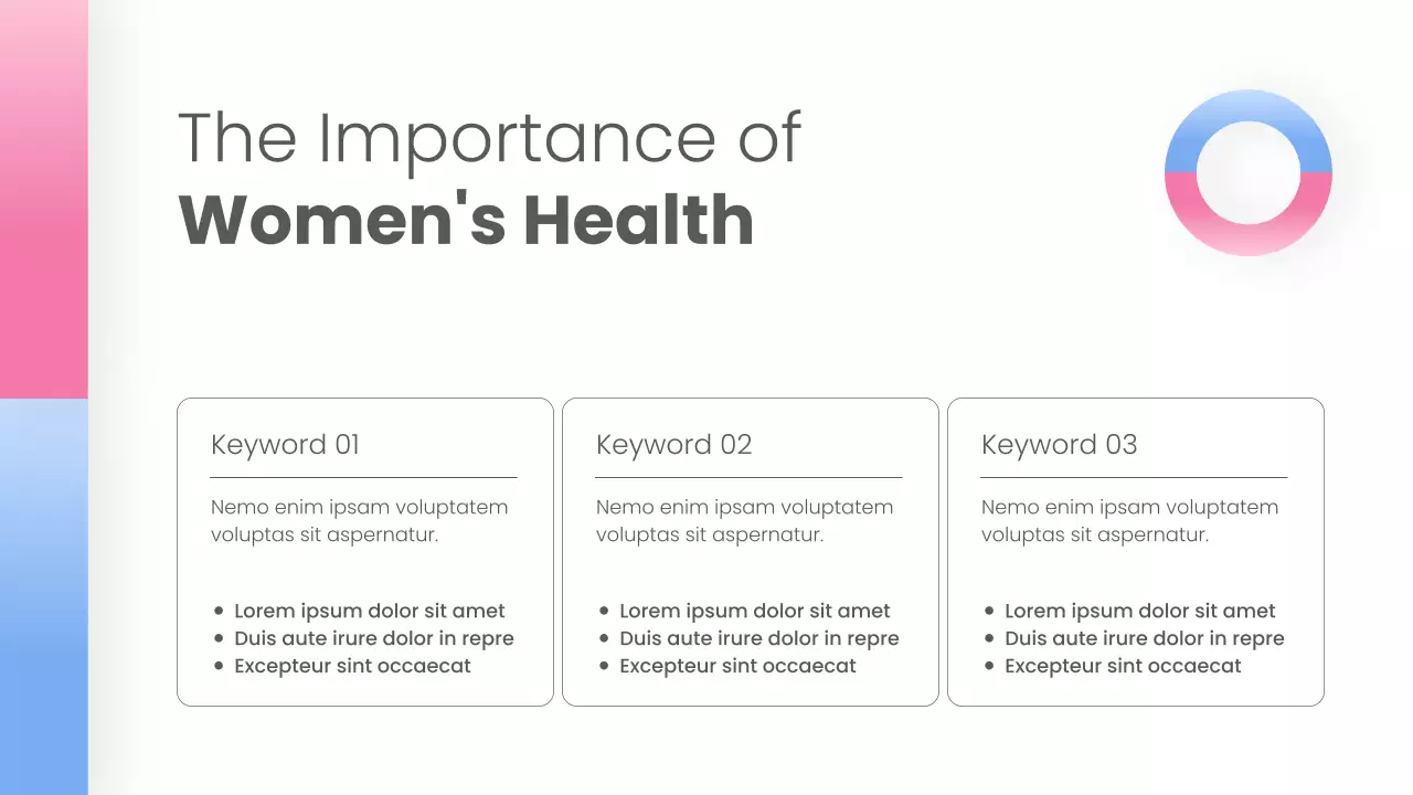 White Simple Women's Health Presentations