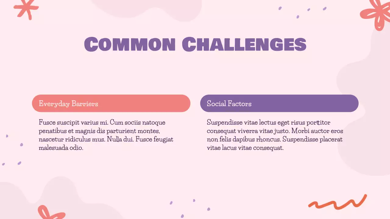 Pink Purple and Brown Illustrative Mental Health Presentation