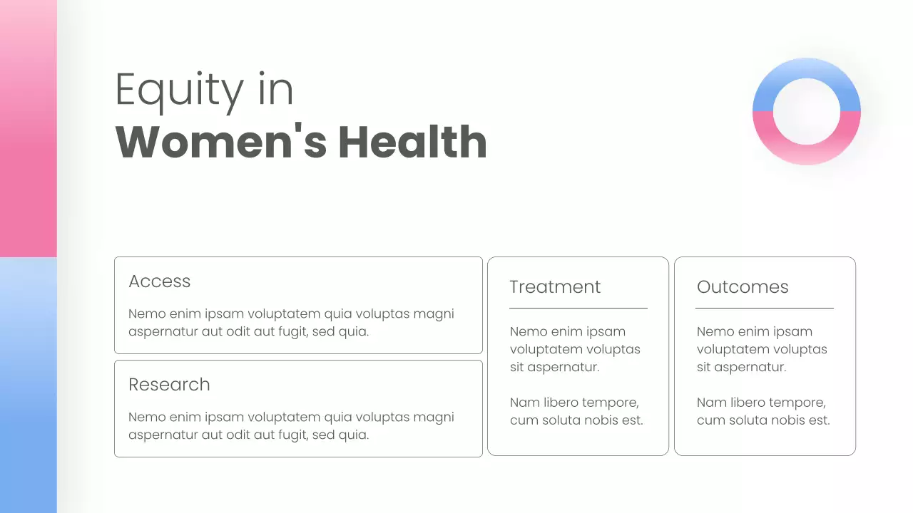 White Simple Women's Health Presentations