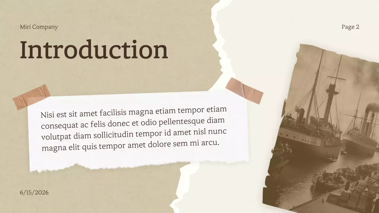 Beige Vintage History Presentation