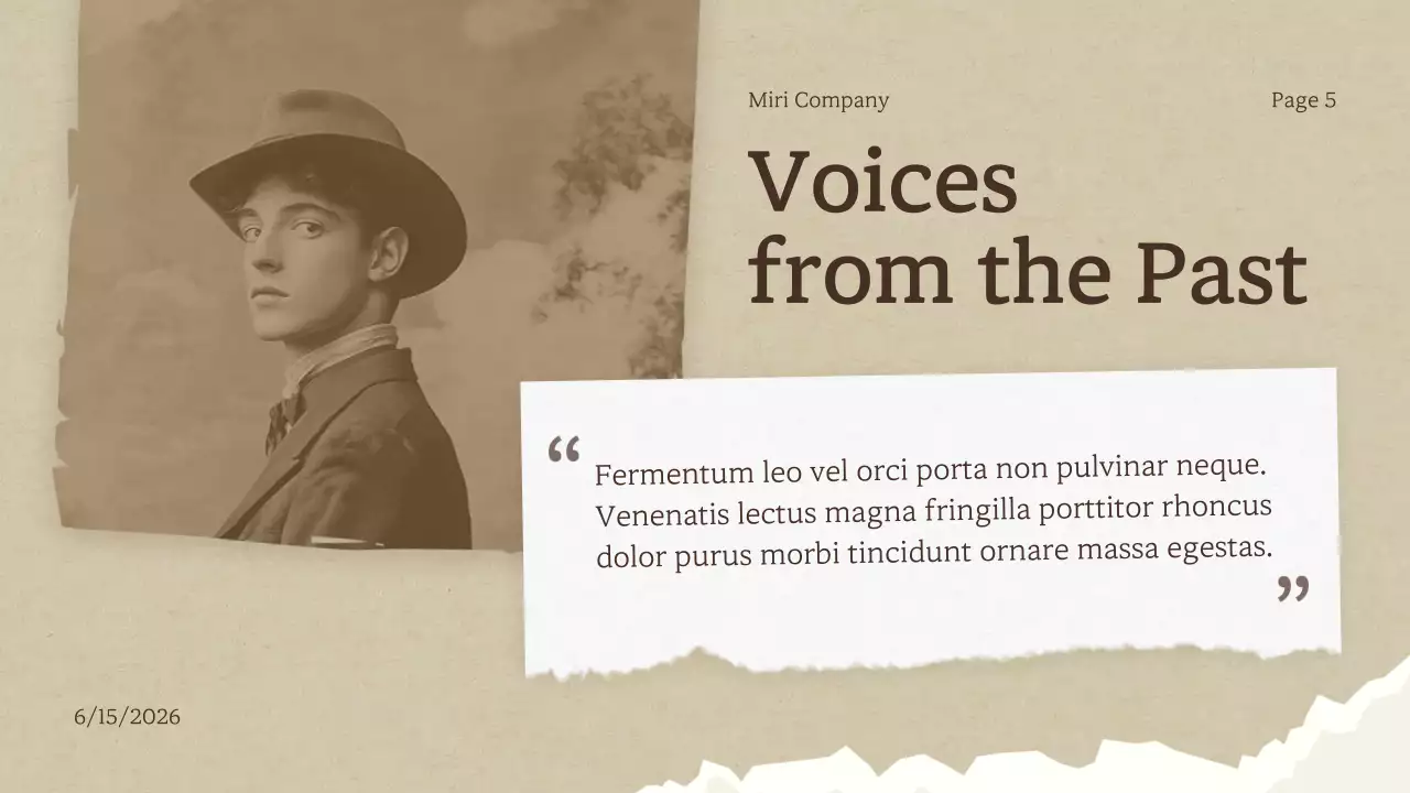 Beige Vintage History Presentation