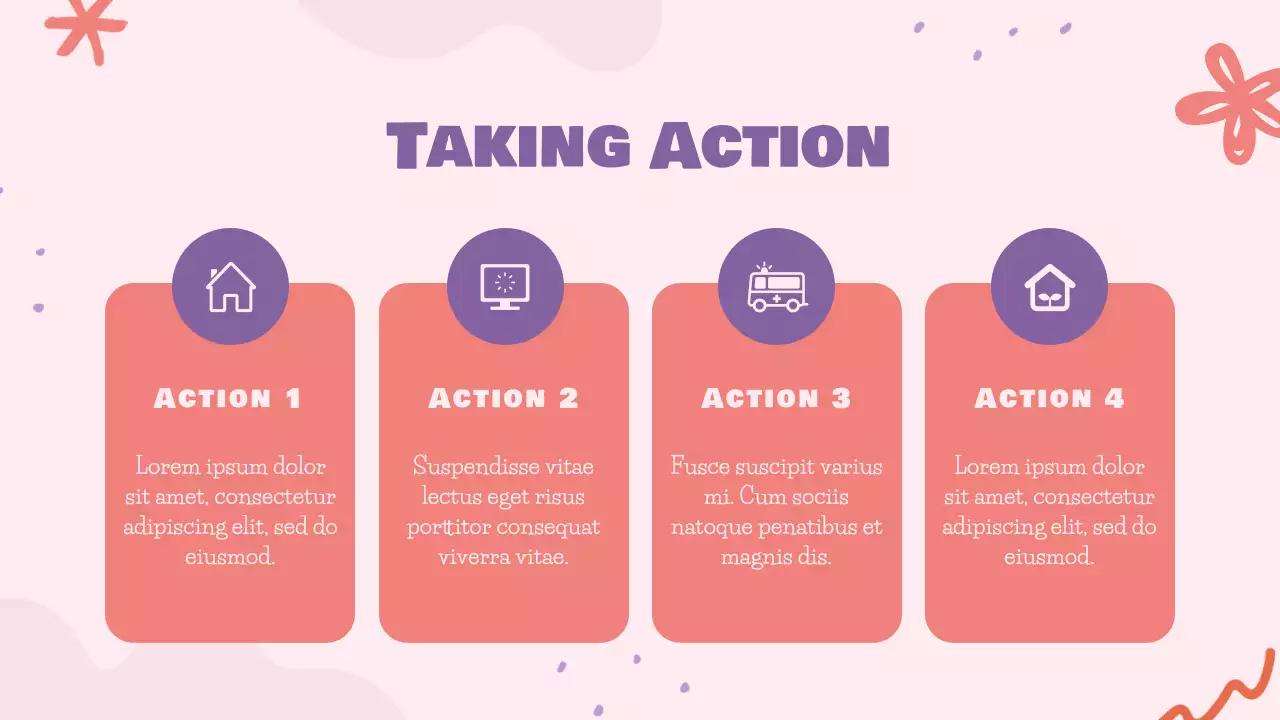 Pink Purple and Brown Illustrative Mental Health Presentation