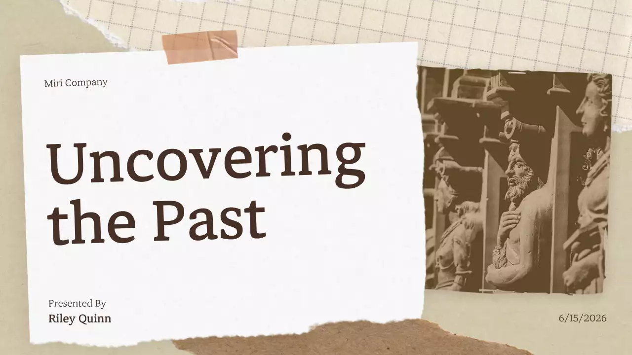 Beige Vintage History Presentation