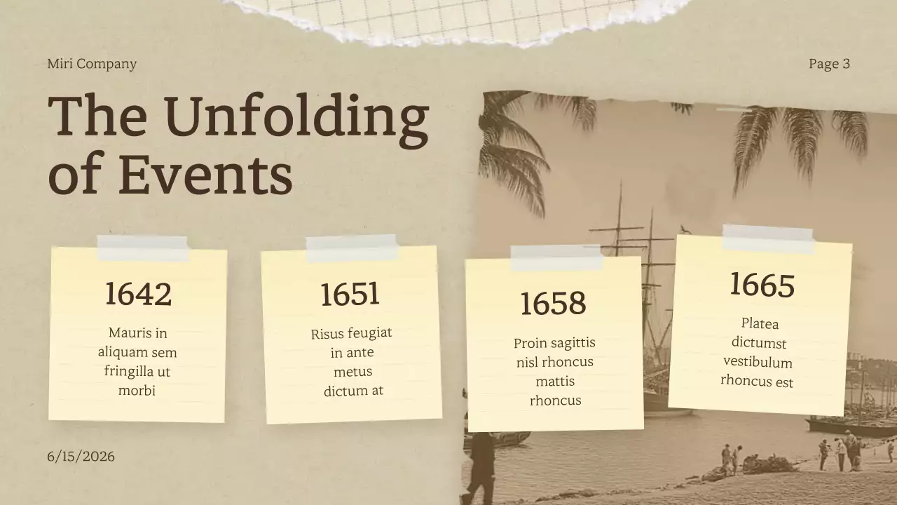 Beige Vintage History Presentation