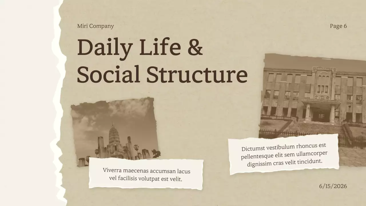 Beige Vintage History Presentation