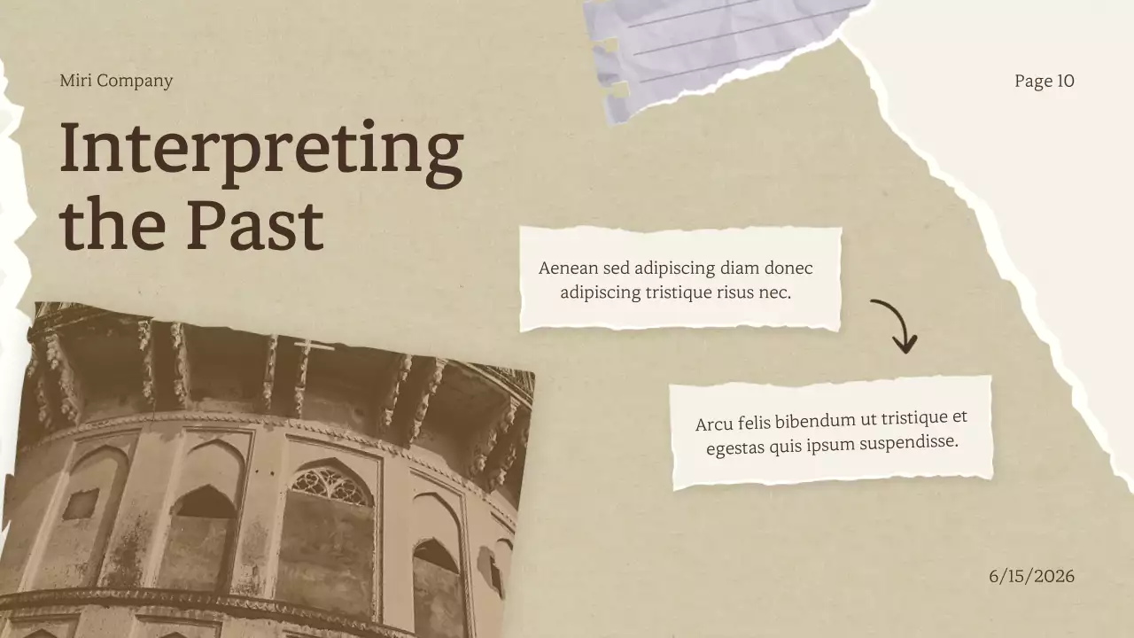 Beige Vintage History Presentation