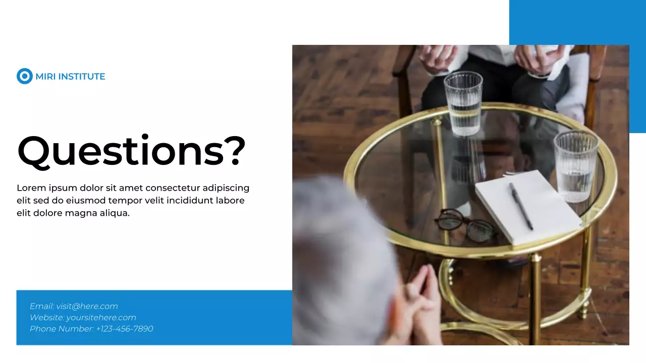 Blue Modern Mental Health Presentation