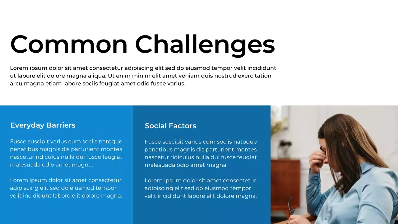 Blue Modern Mental Health Presentation