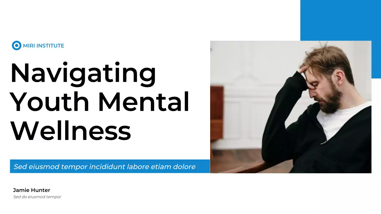 Blue Modern Mental Health Presentation