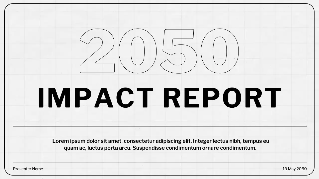 Beige Modern Impact Report Presentation