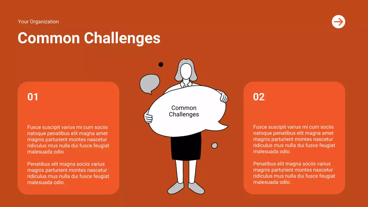 Orange Modern Mental Health Report Presentation