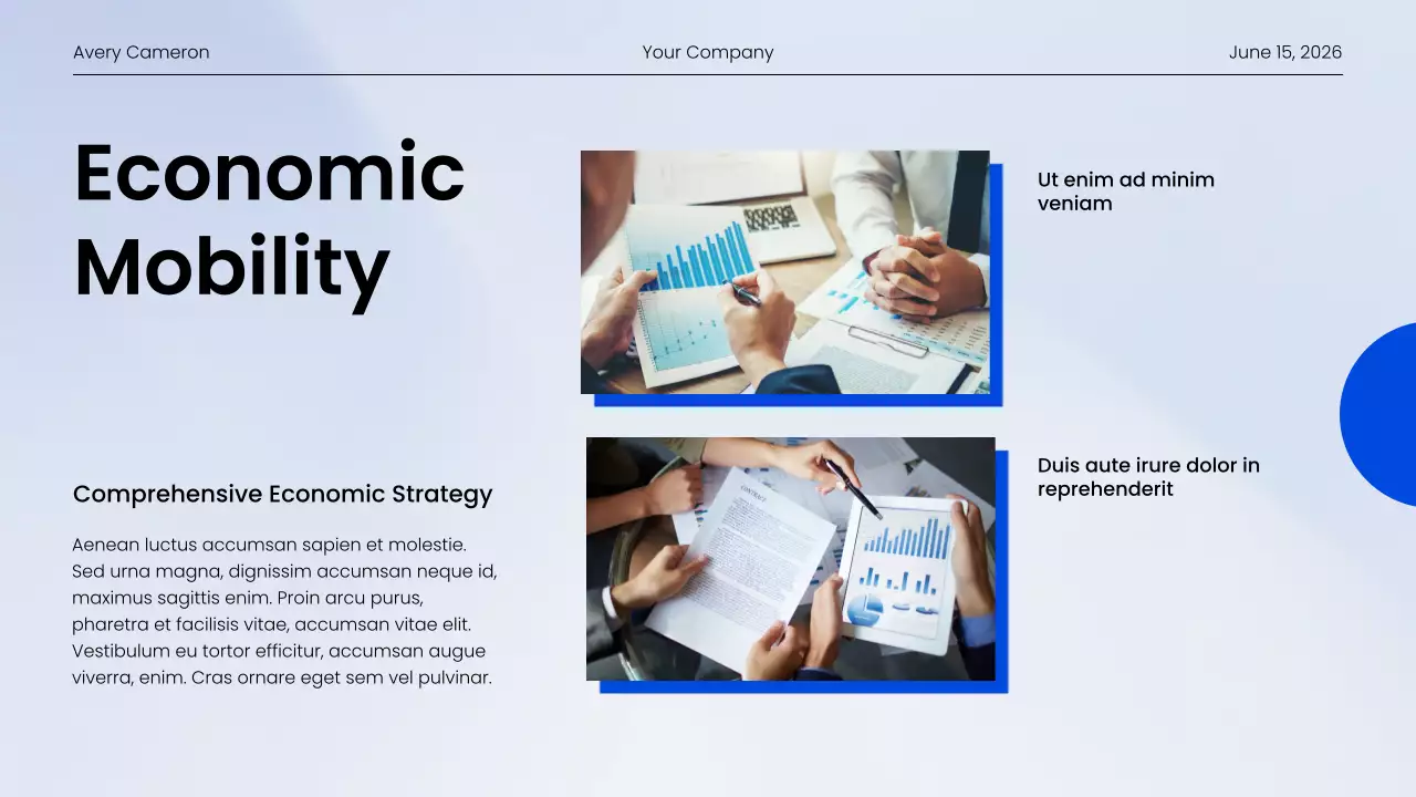 Blue Modern Community Report Presentation