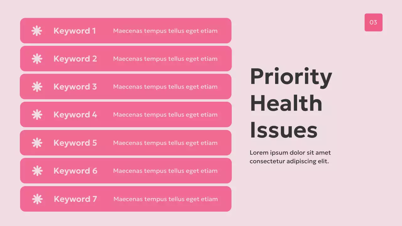 Pink Modern Women's Health Presentation