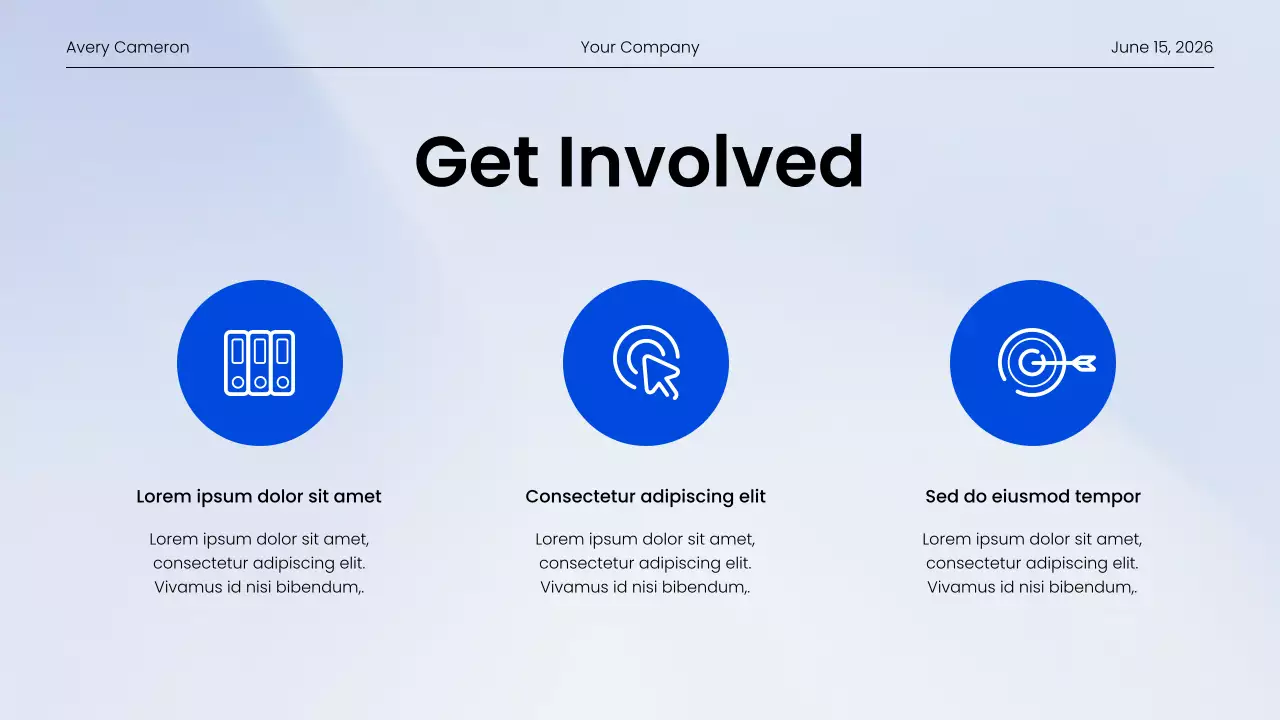 Blue Modern Community Report Presentation